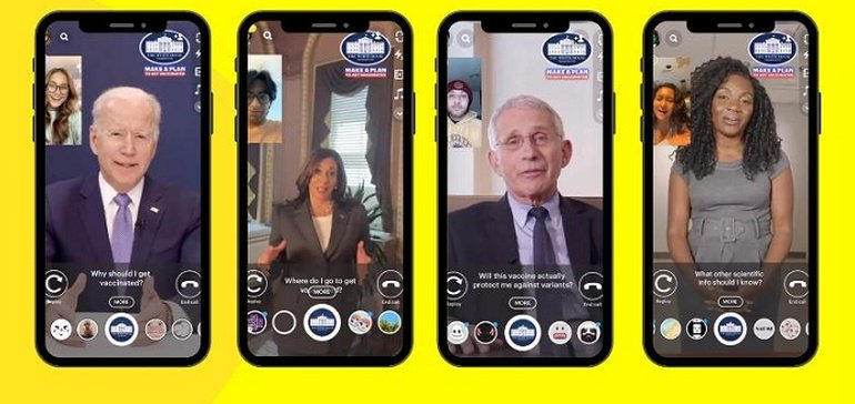 The White House Uses Snapchat To Provide Vaccine Information To Younger Audiences