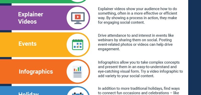 15 Types of Content to Post on Social Media to Keep Your Feed Fresh [Infographic]