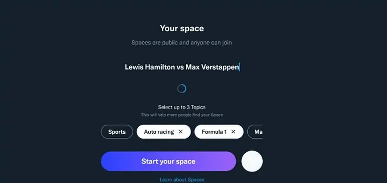 Twitter Tests New Topic Tags to Spaces to Improve Discovery