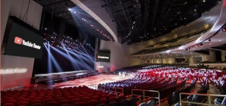 YouTube Opens 6,000 Seat 'YouTube Theater' Where it Will Host a Range of IRL Events