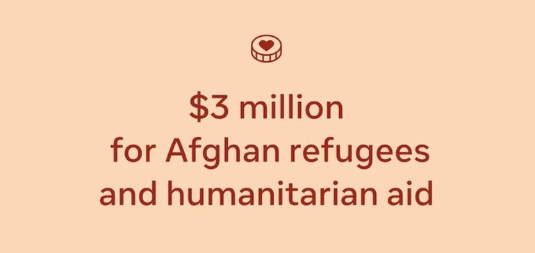 Facebook Announces $3 Million Donation for Afghan Refugees and Aid Organizations
