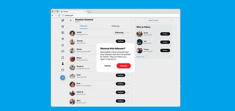 Twitter Launches Live Test of New Option to Remove Specific Followers