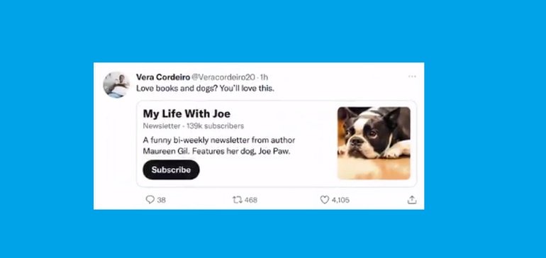 Twitter Adds Revue Newsletter Subscription Cards in Tweets