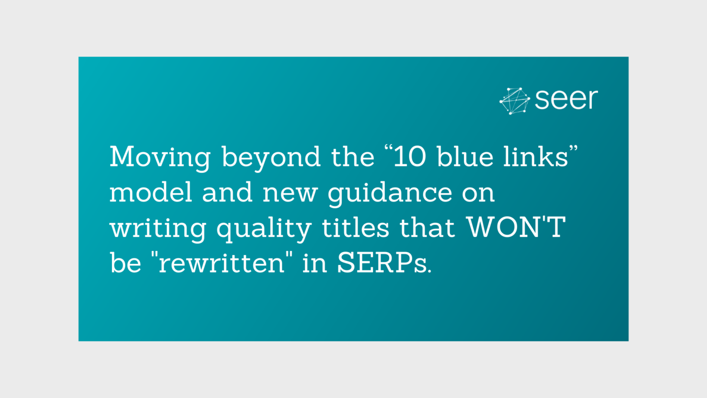 Continuous Scrolling in SERPs and New Title Tag Guidance