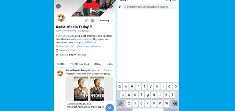 Twitter Rolls Out Profile Search to More Users, an Easier Way to Search for a Specific Users' Tweets