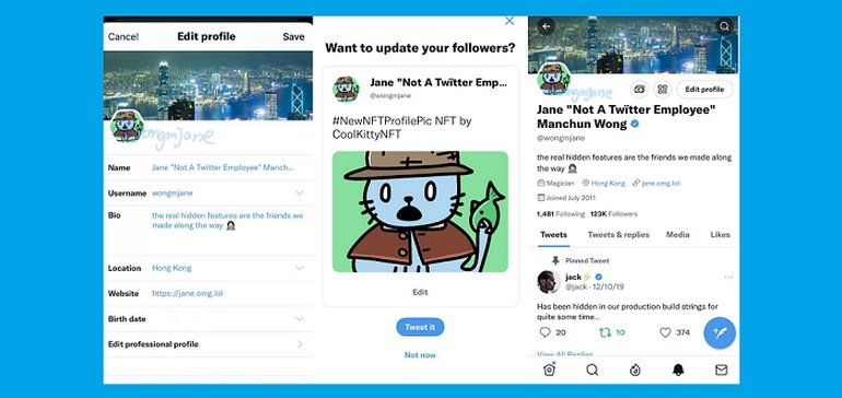 Twitter's Coming NFT Profile Images will be Displayed in a Different Shape to Signify Ownership
