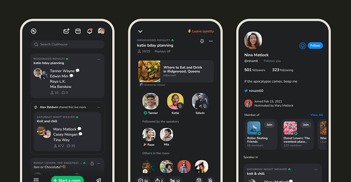 Clubhouse Launches Dark Mode, Tests New Interactive Games