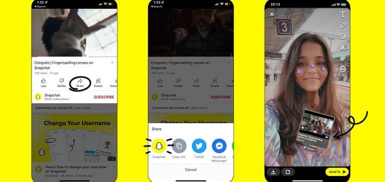 Snapchat Adds YouTube Link Stickers to Enhance Video Sharing