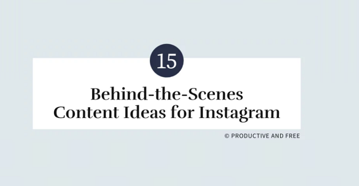 15 Behind the Scenes Content Ideas to Share on Instagram [Infographic]