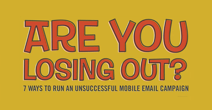 7 Email Marketing Mistakes Killing Your Mobile Conversion Rate [Infographic]