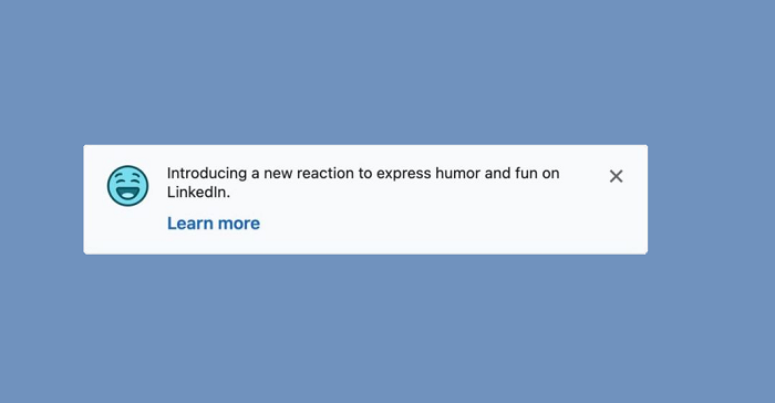 LinkedIn Launches Initial Rollout of its New 'Funny' Reaction
