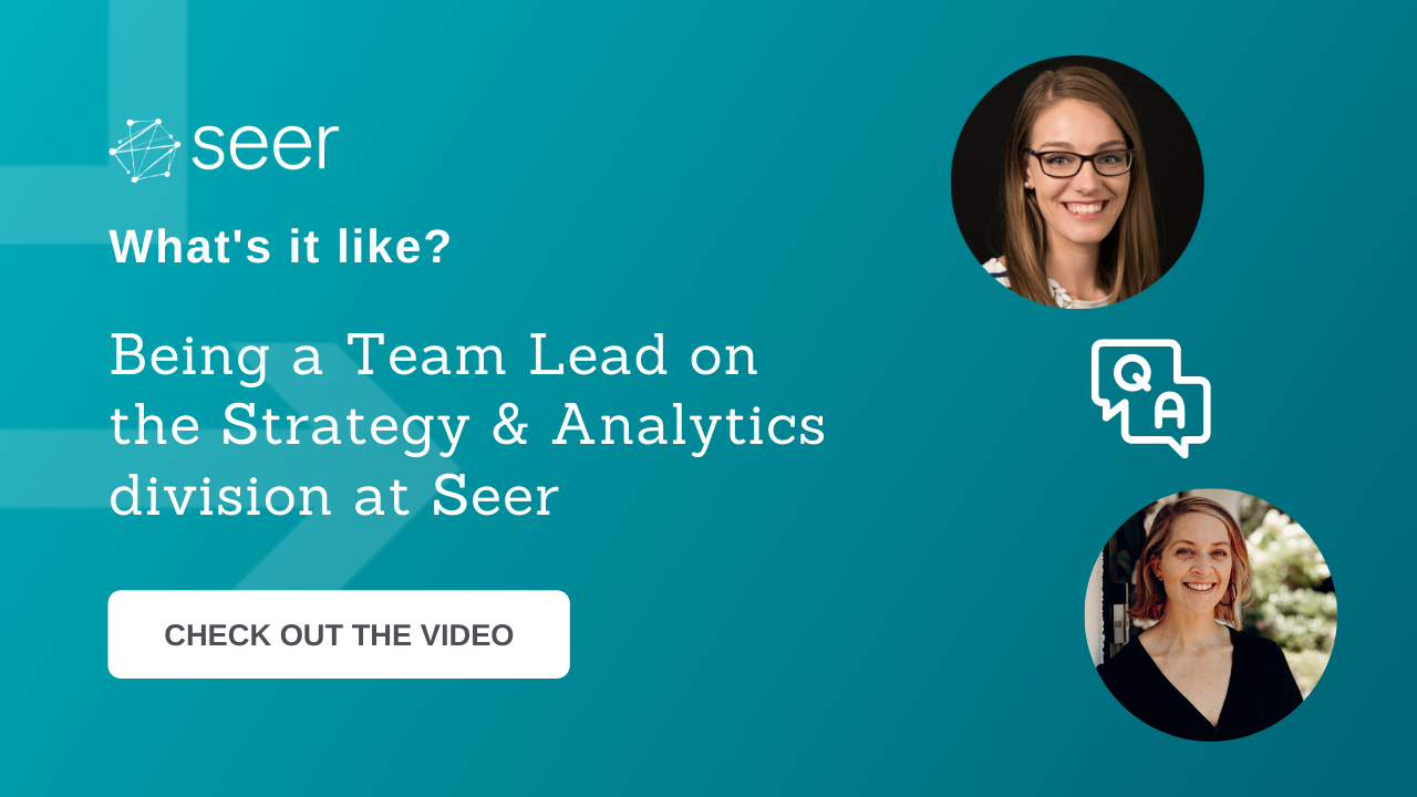 What It’s Like Being a Strategy & Analytics Team Lead at Seer