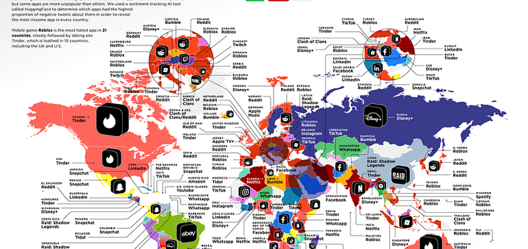 The Most Hated Social Media Apps Around the World [Infographic]