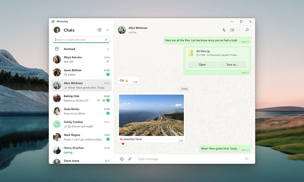 WhatsApp Launches New Desktop App for Windows PCs