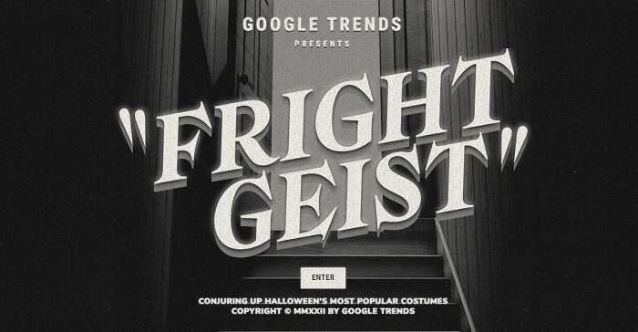 Google Showcases Latest Halloween Trends with ‘Frightgeist’ Mini-Site