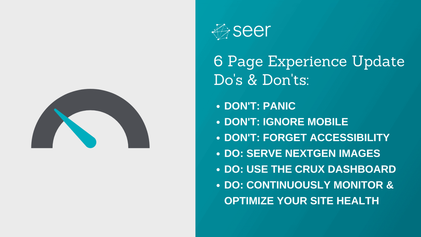 6 Dos & Don'ts to Prepare for the Page Experience Update