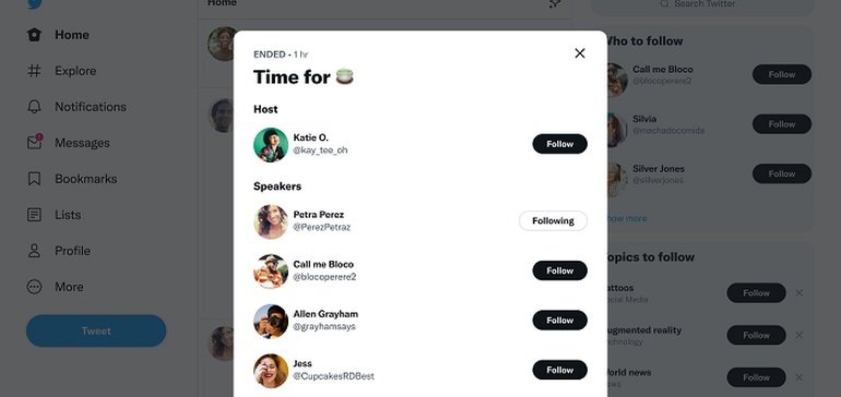 Twitter Updates End Card Info for Completed Spaces, Providing Additional Context on the Discussion